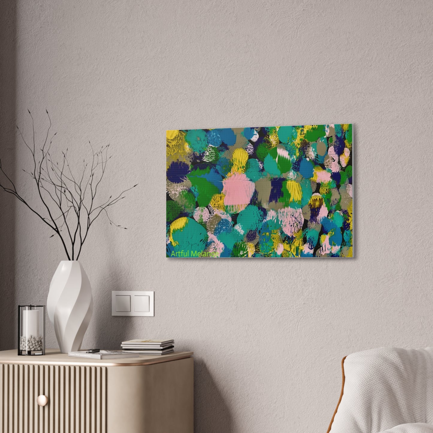 Acrylic Abstract Canvas Print - Richly Textured Artistry