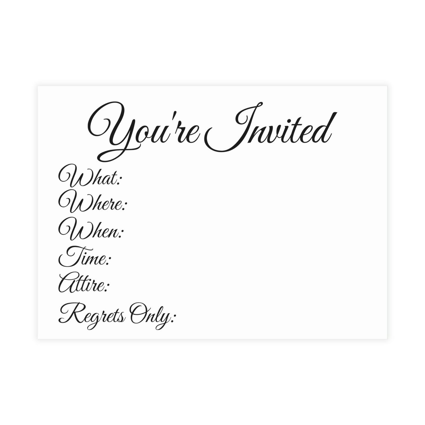 Celebration Vibes Collection: Invitations for Every Occasion Bundles (envelopes included)