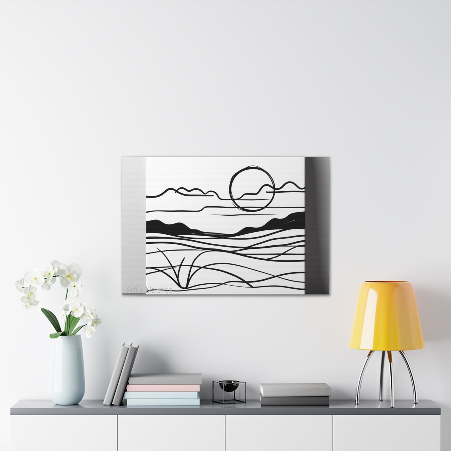 Primary Elegance: A Symphony of Sophistication Canvas Print