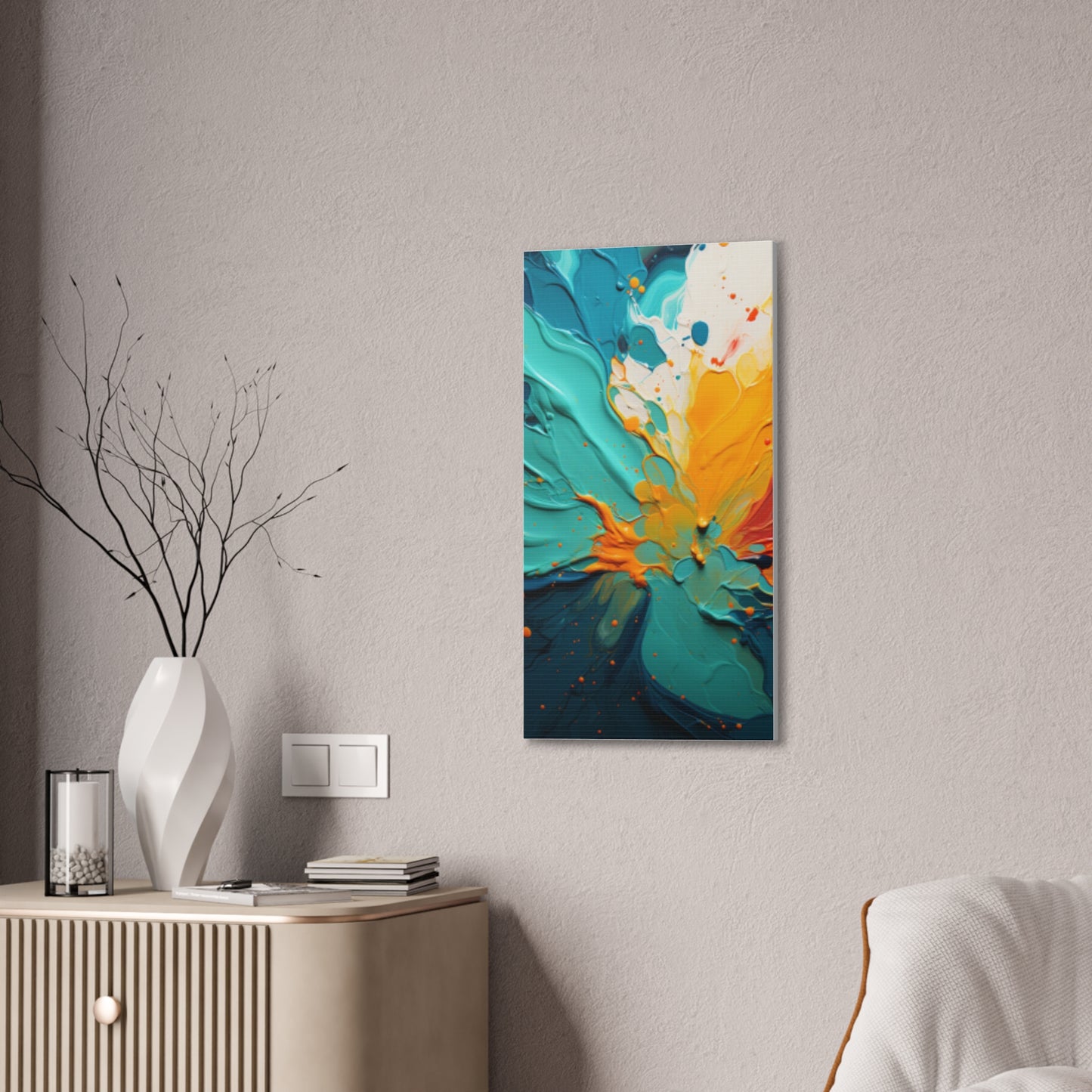 Primary Elegance: A Symphony of Sophistication Canvas Print