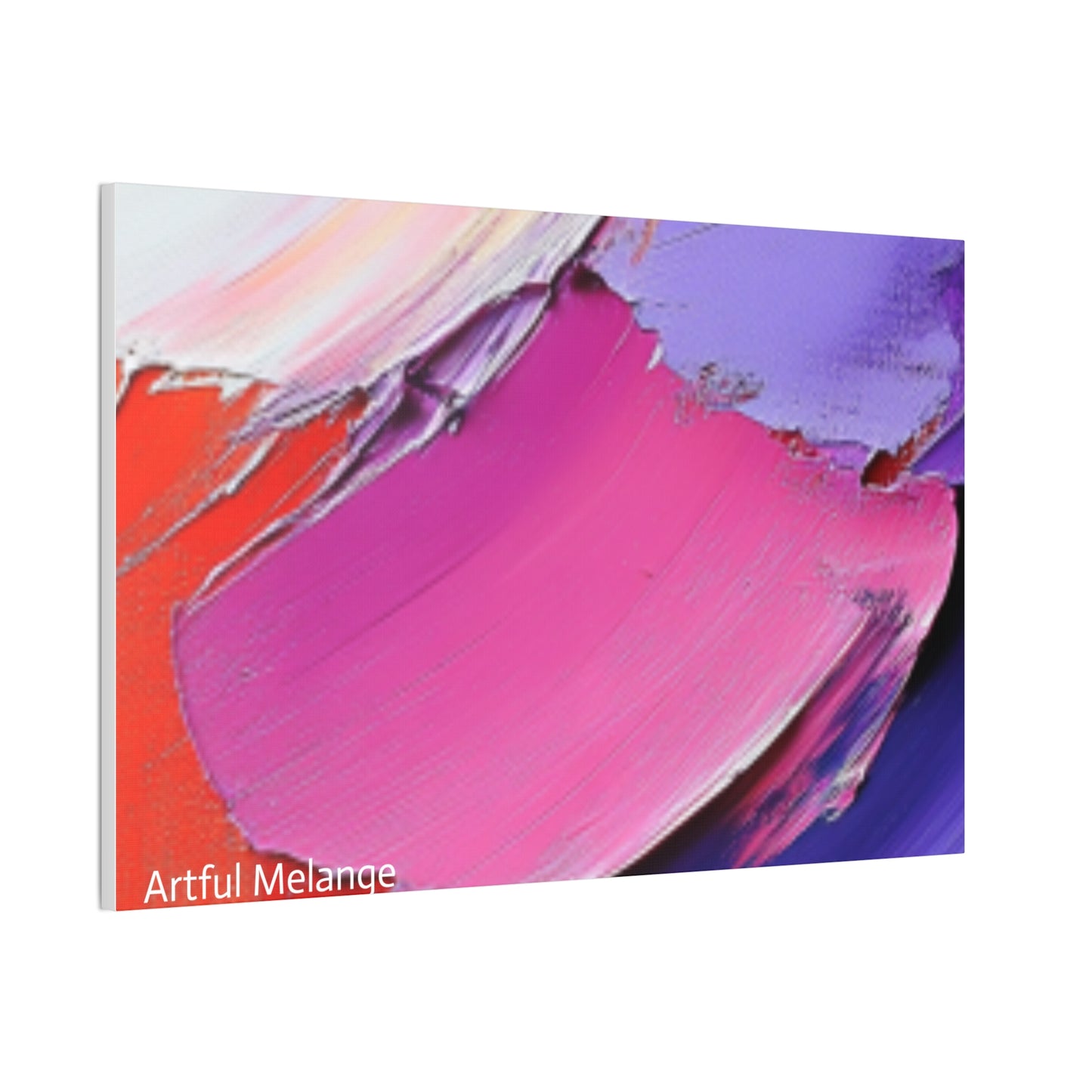 Acrylic Abstract Canvas Print - Homage to the Divine Nine/Red White Purple and Gold 10