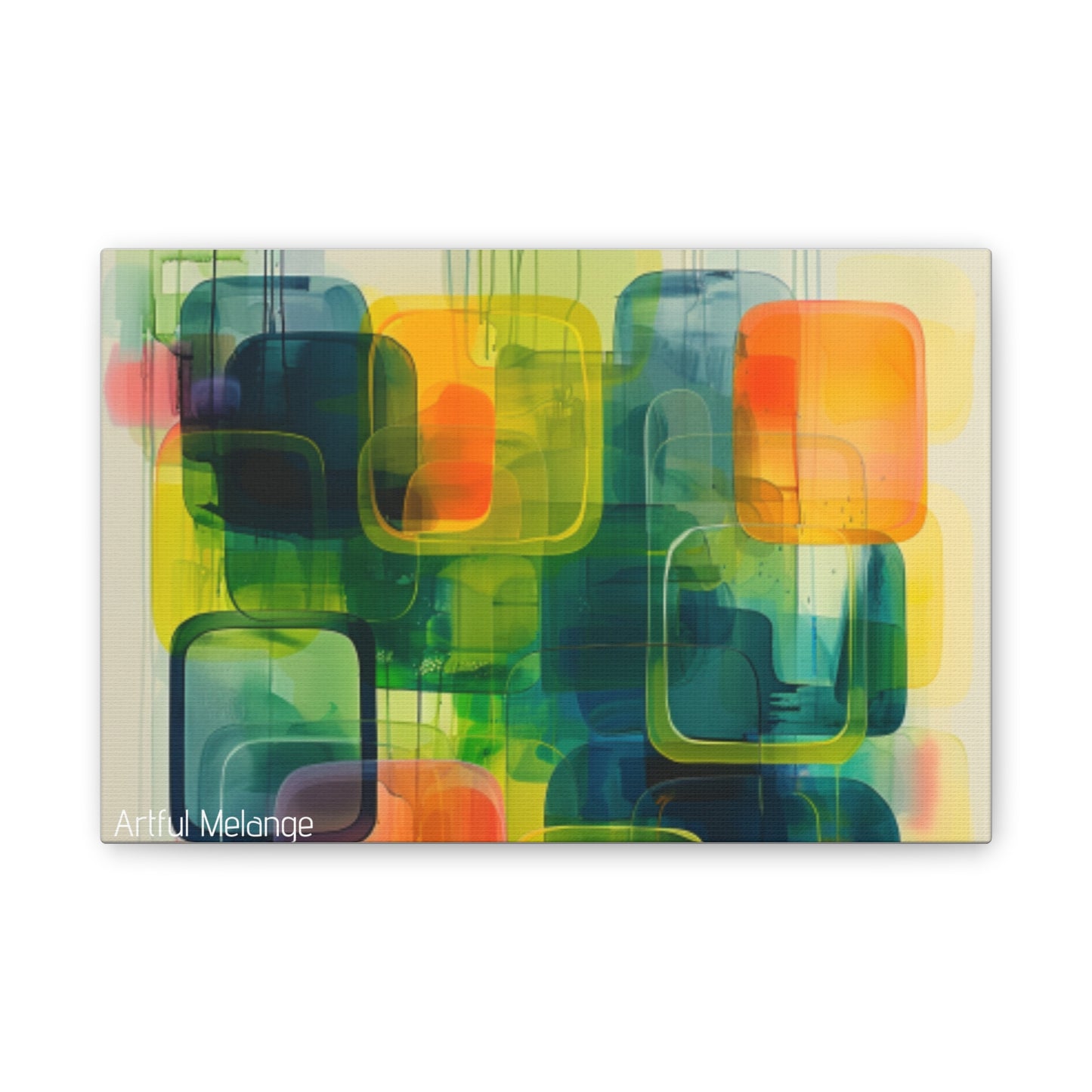 Primary Elegance: A Symphony of Sophistication Canvas Print