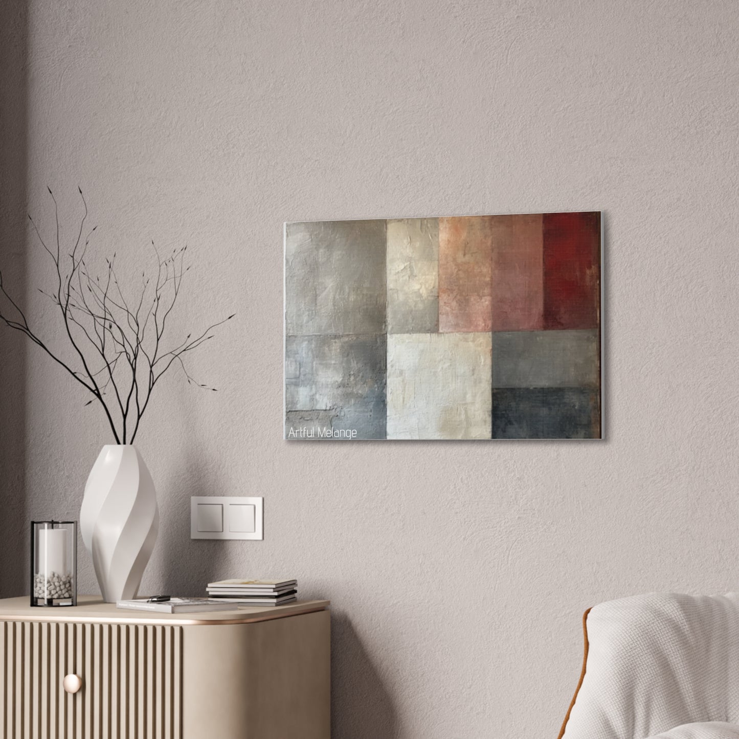 Primary Elegance: A Symphony of Sophistication Canvas Print