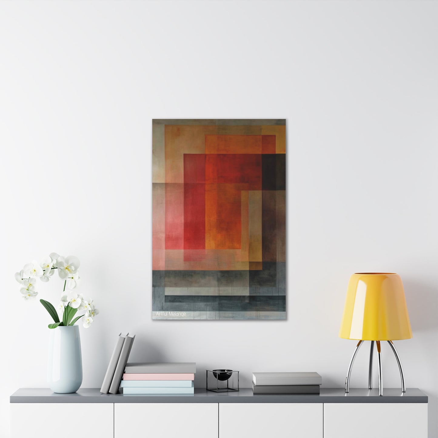 Primary Elegance: A Symphony of Sophistication Canvas Print