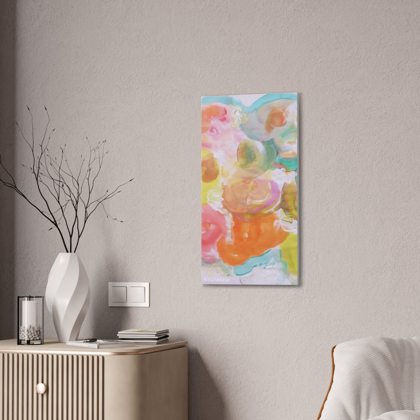 Primary Elegance: A Symphony of Sophistication Canvas Print