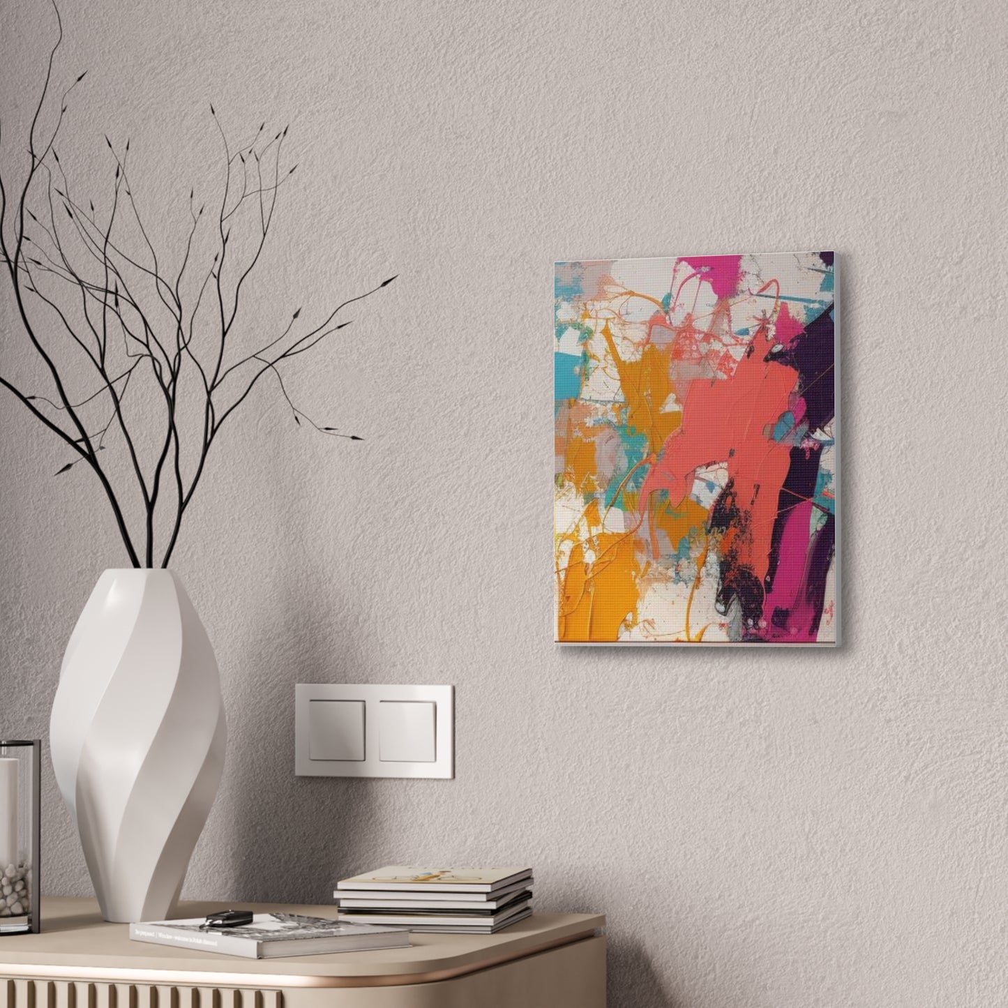 Primary Elegance: A Symphony of Sophistication Canvas Print