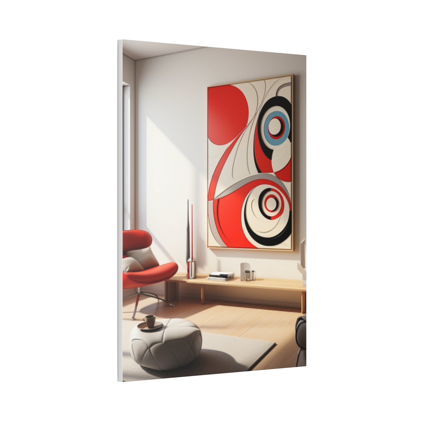 Crimson Elegance: A Symphony of Sophistication Canvas Print