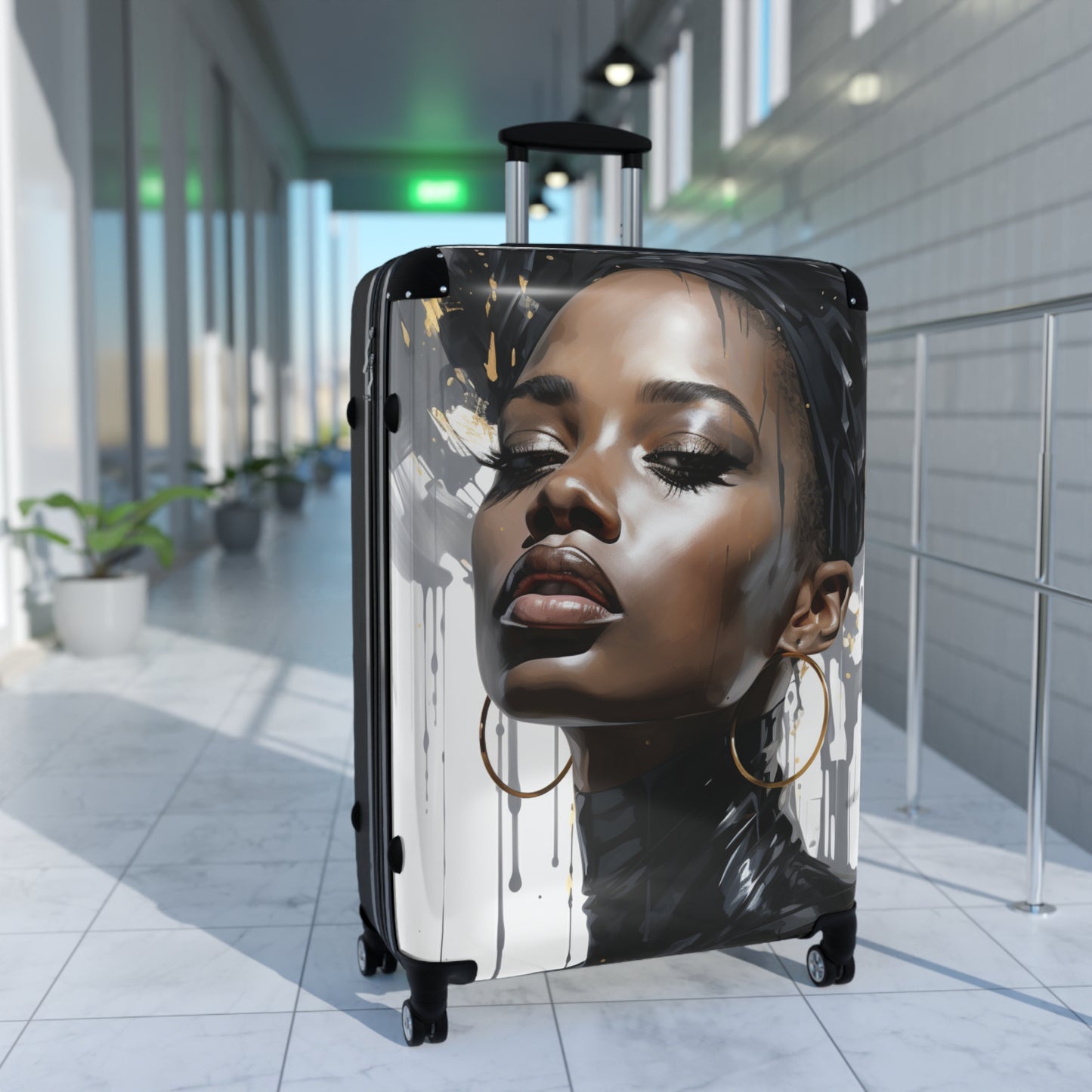 Melanated Jetsetter: Stylish Travel Luggage Pieces