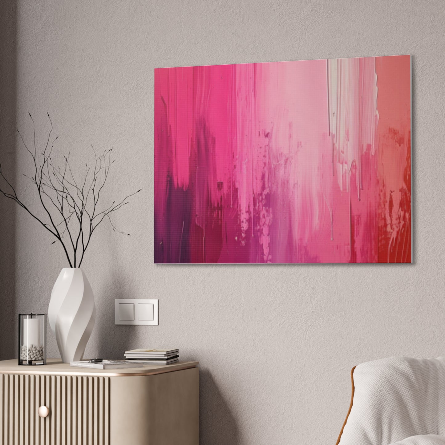 In The Pink: A Symphony of Sophistication Canvas Print