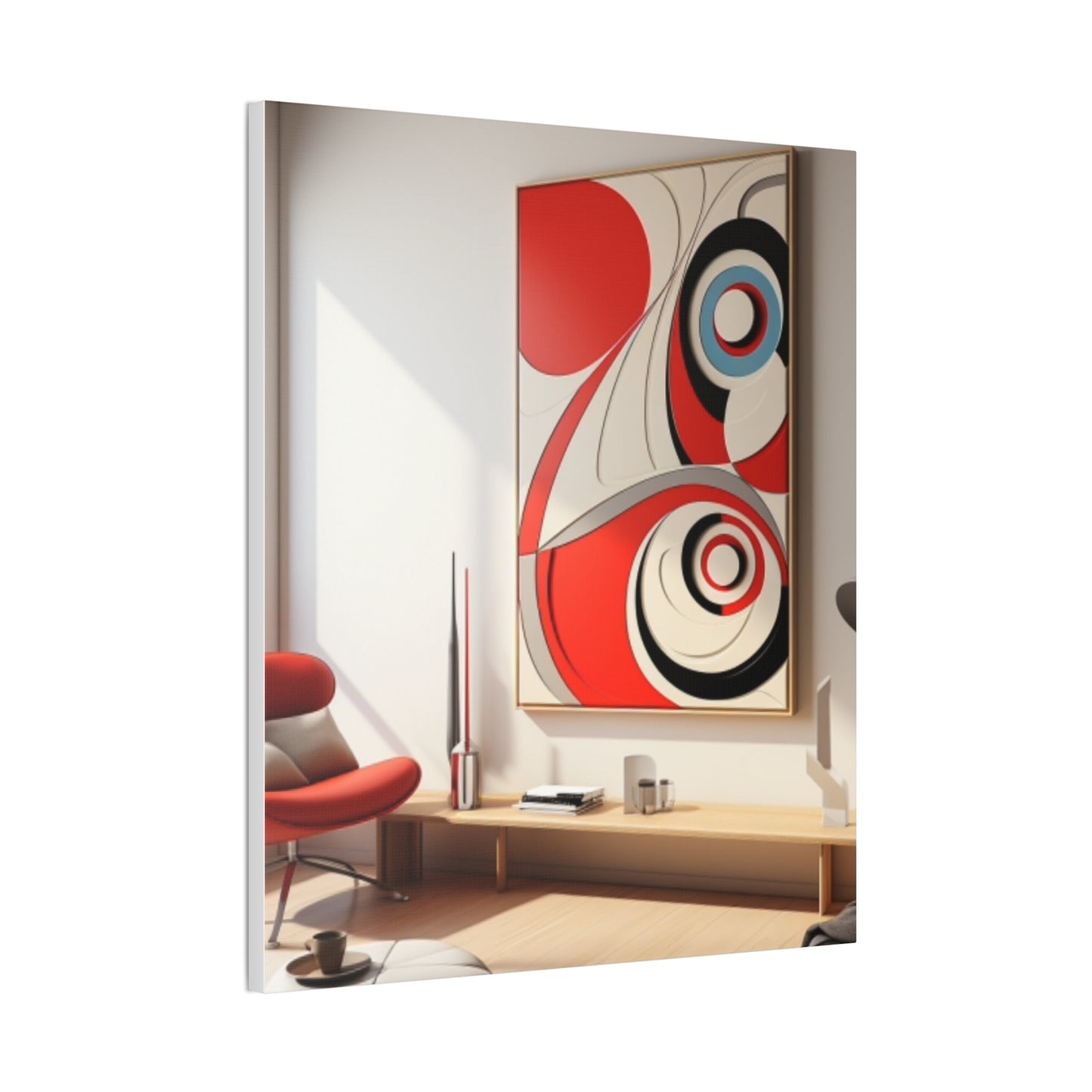 Crimson Elegance: A Symphony of Sophistication Canvas Print