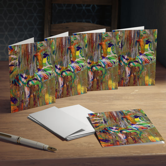 Elegance in Ink:  Abstract Art Note Card Set(5-Pack)