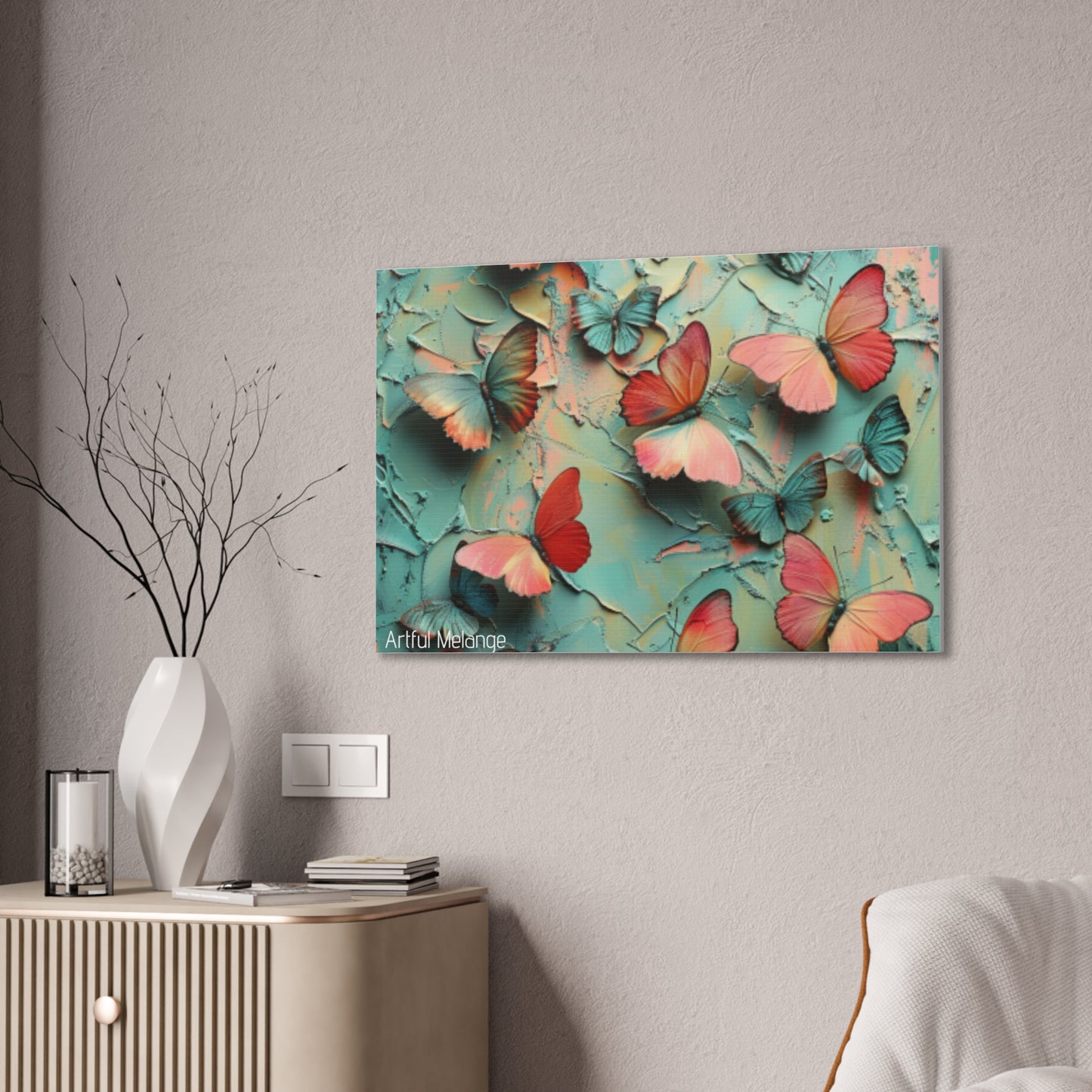 Fluttering Dreams: Butterfly Canvas Print Collection