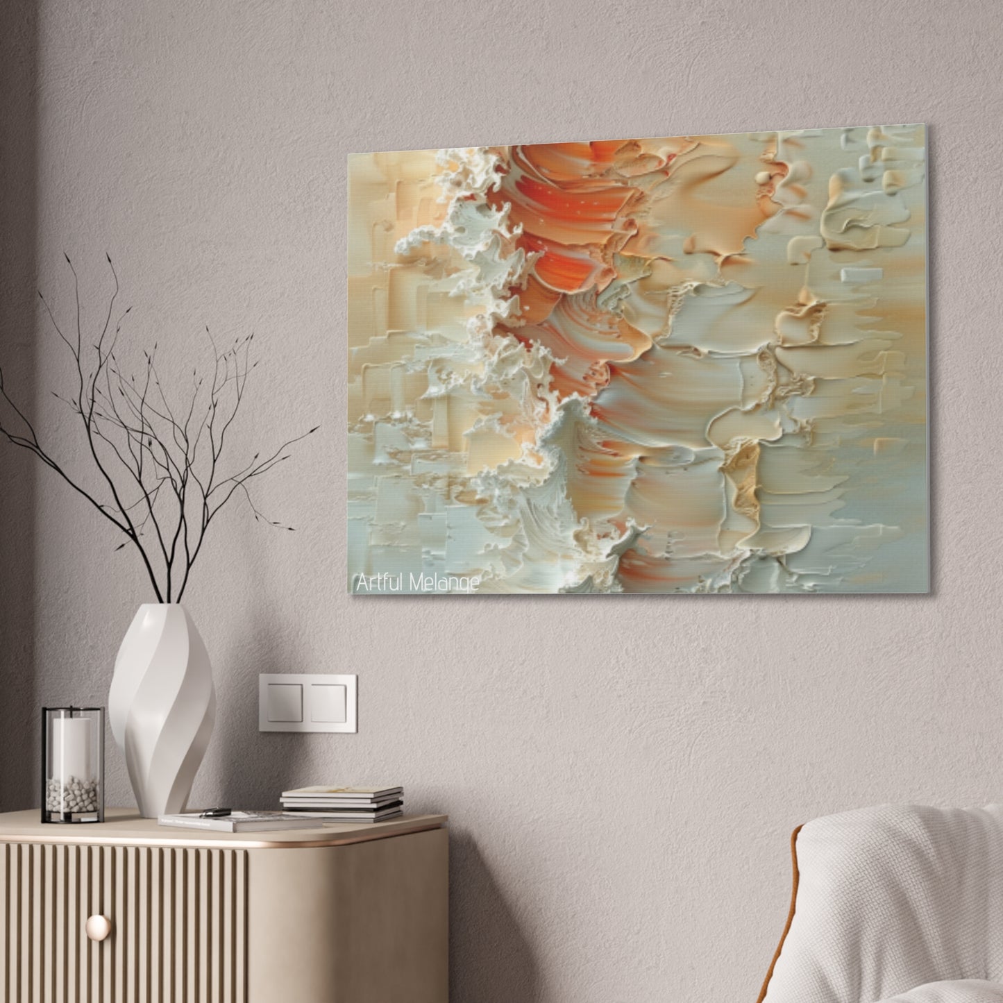 Primary Elegance: A Symphony of Sophistication Canvas Print