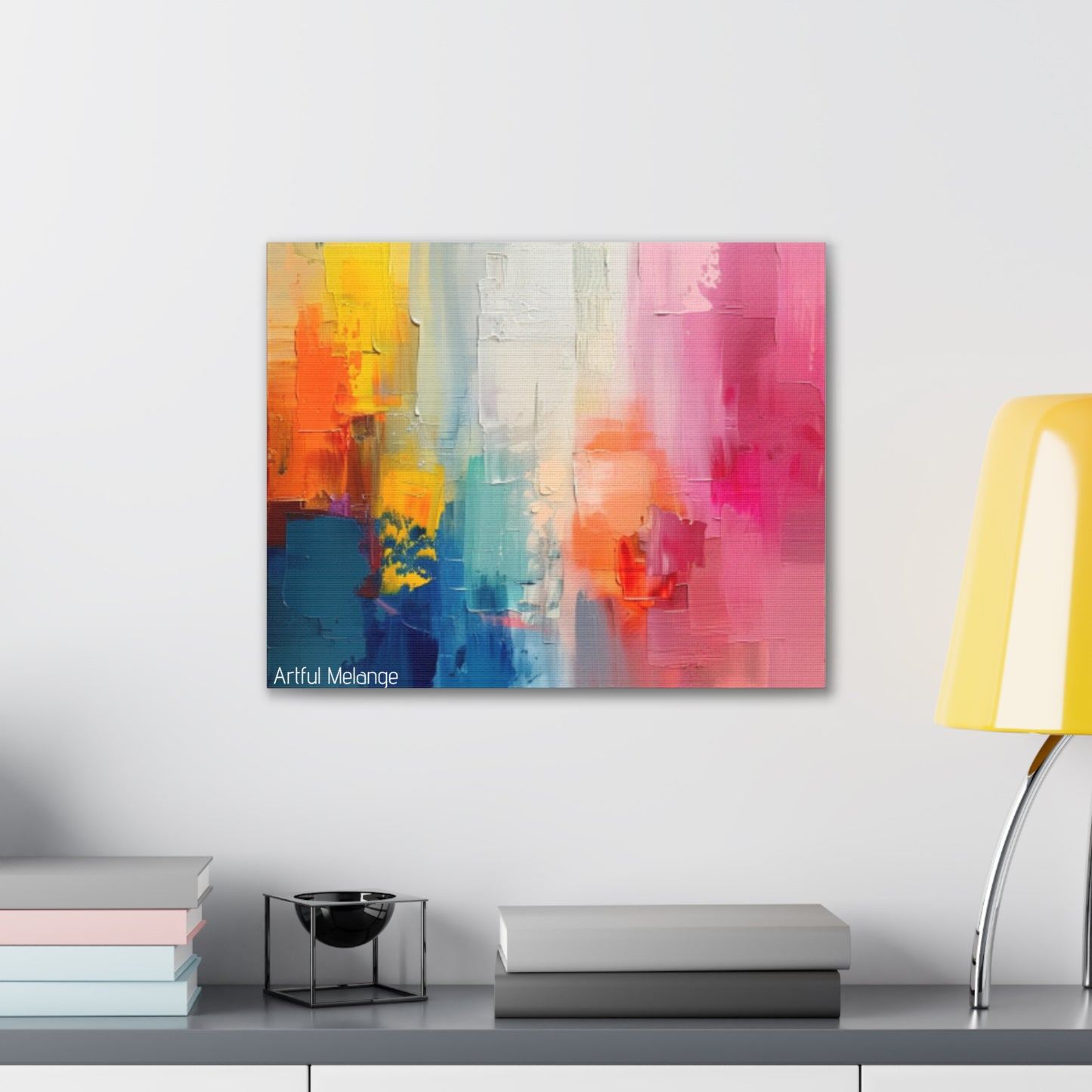 Primary Elegance: A Symphony of Sophistication Canvas Print