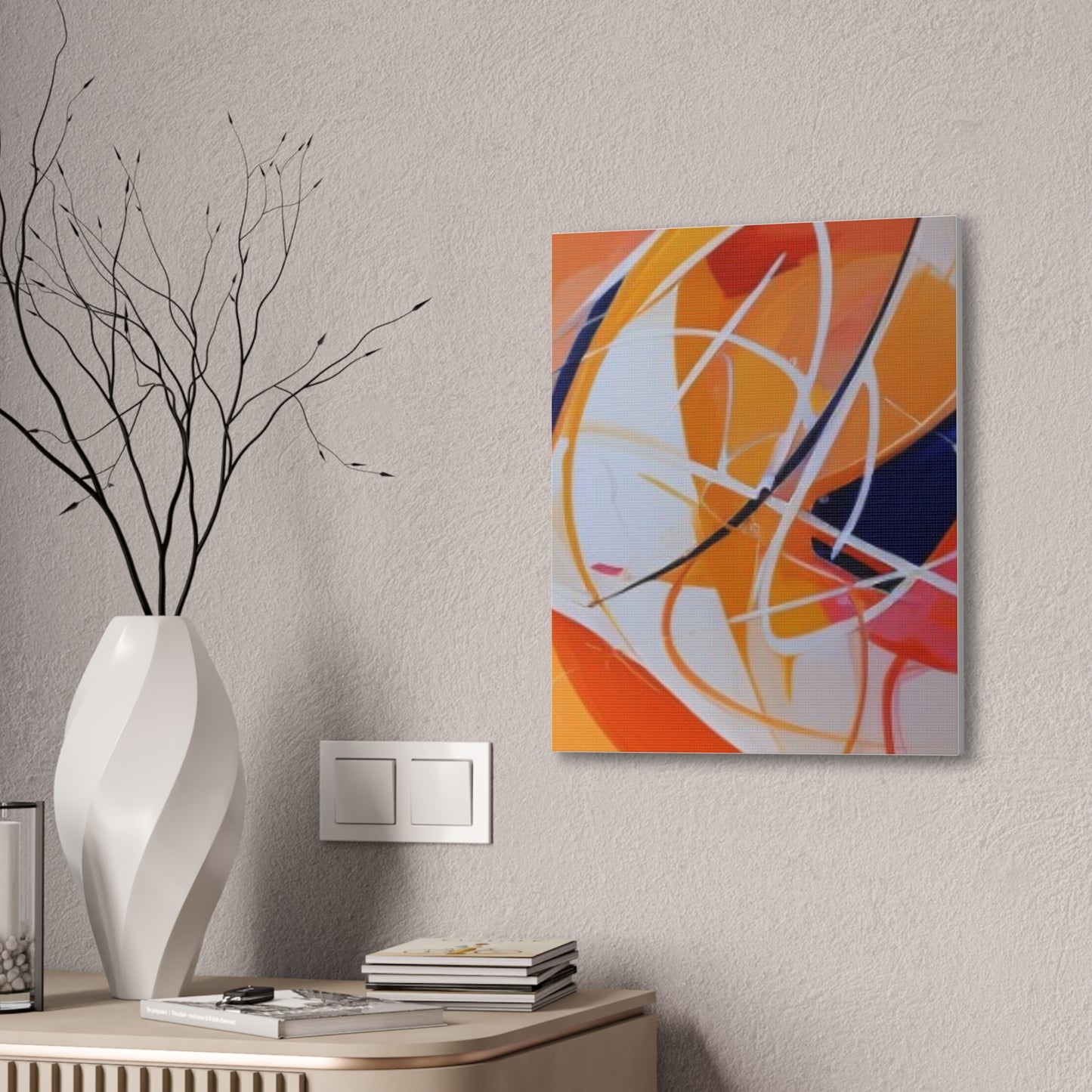 Primary Elegance: A Symphony of Sophistication Canvas Print