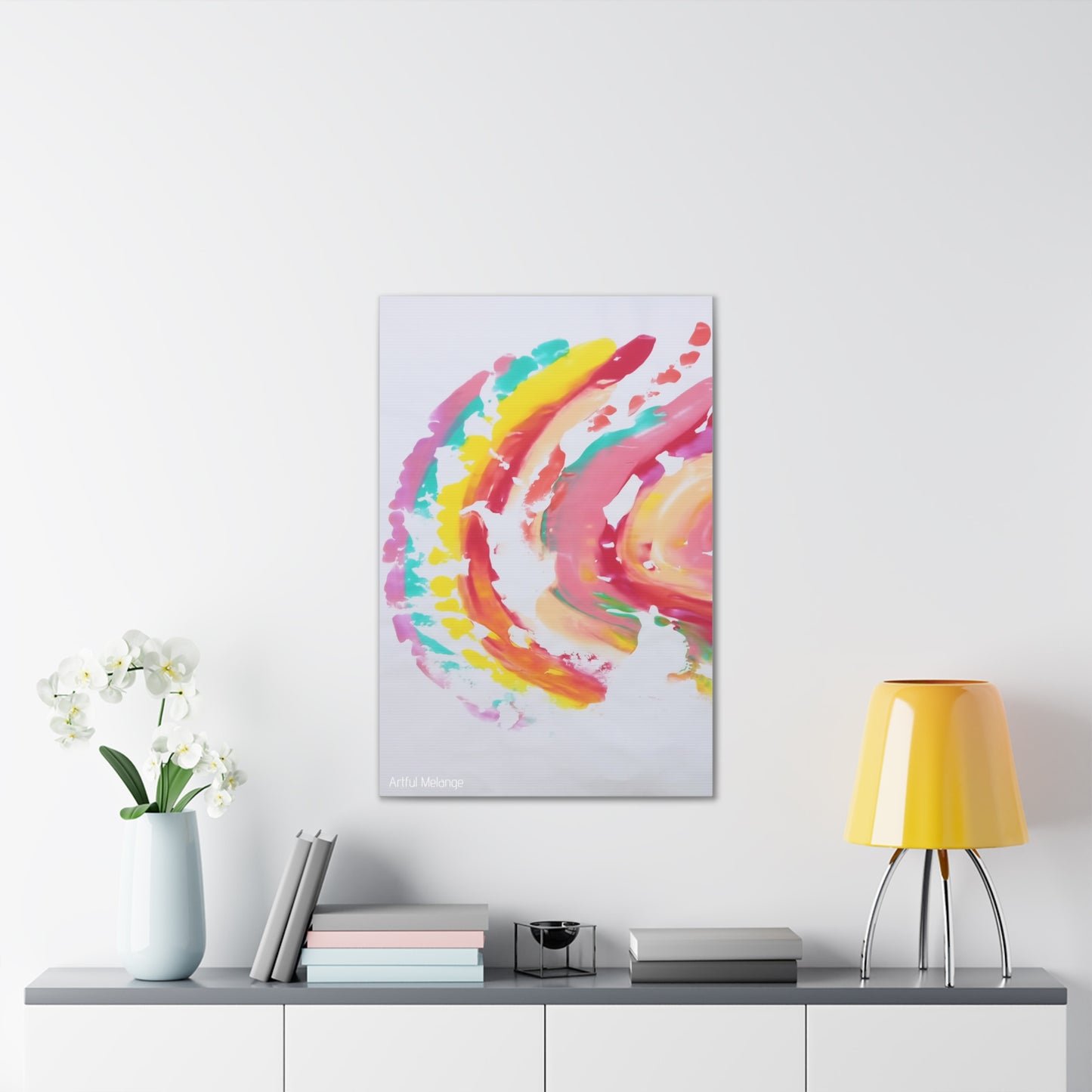 Primary Elegance: A Symphony of Sophistication Canvas Print