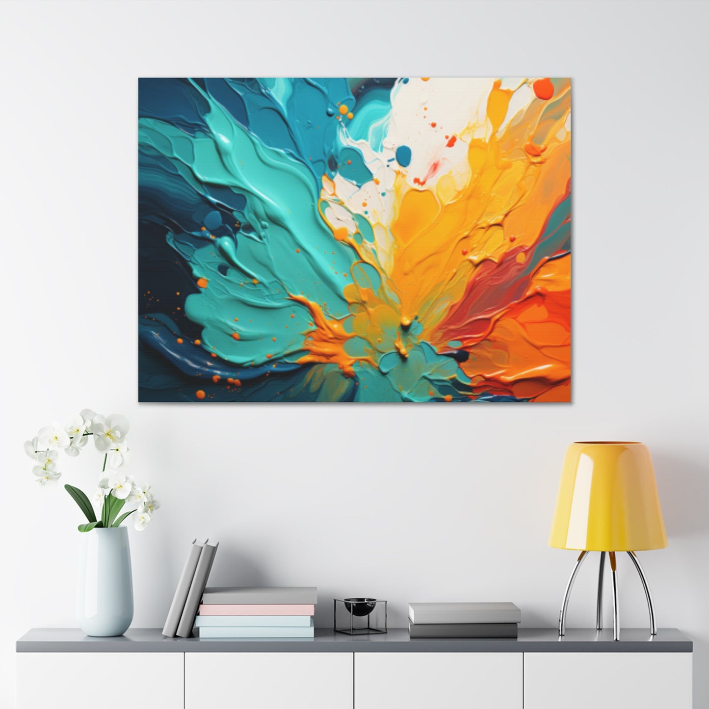 Primary Elegance: A Symphony of Sophistication Canvas Print