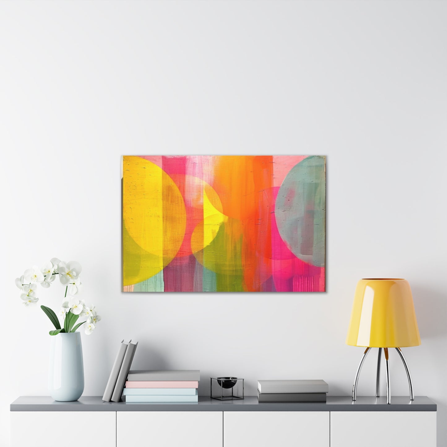 Primary Elegance: A Symphony of Sophistication Canvas Print