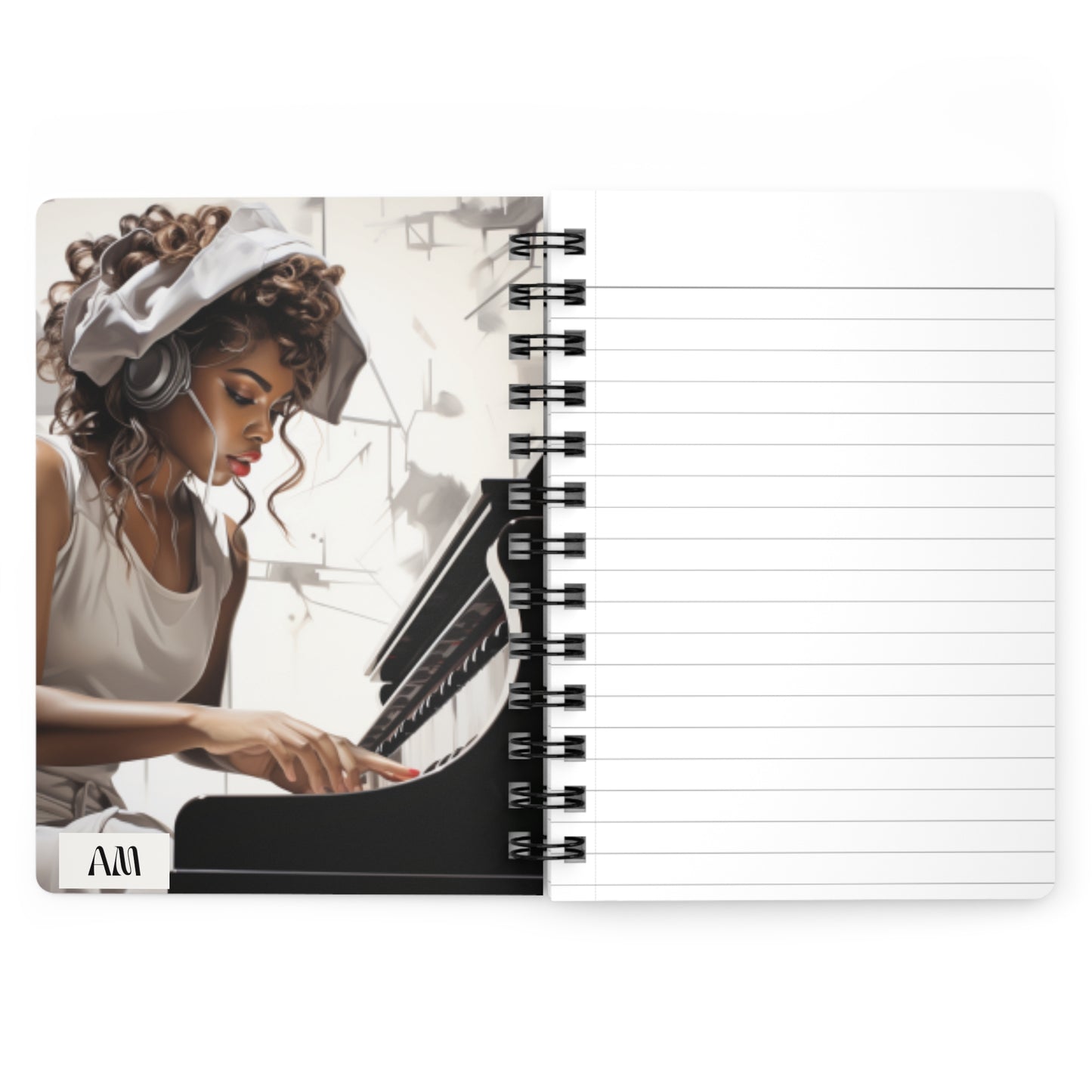 Harmony Heritage Black Brilliance Spiral Bound Journal