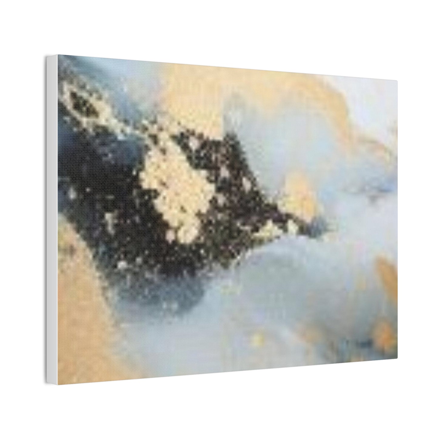 Gold and Black Elegance: A Symphony of Sophistication Canvas Print