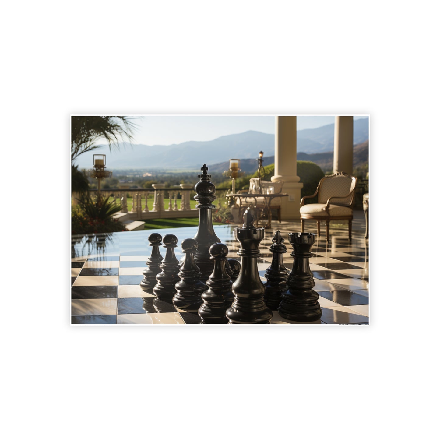 Grandmaster Majesty- Chess Set Poster Print Series