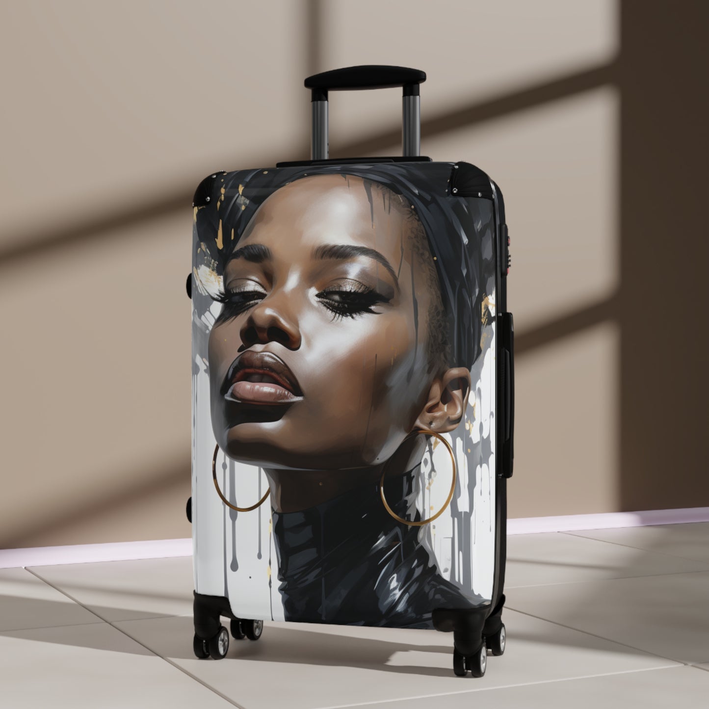 Melanated Jetsetter: Stylish Travel Luggage Pieces