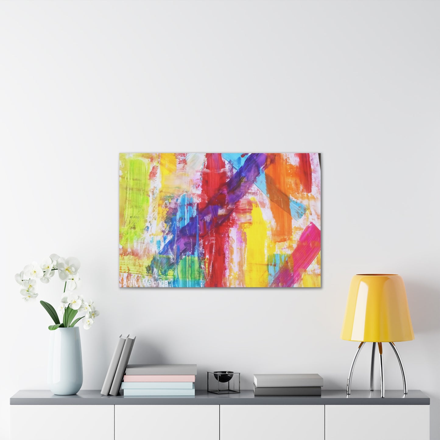 Primary Elegance: A Symphony of Sophistication Canvas Print