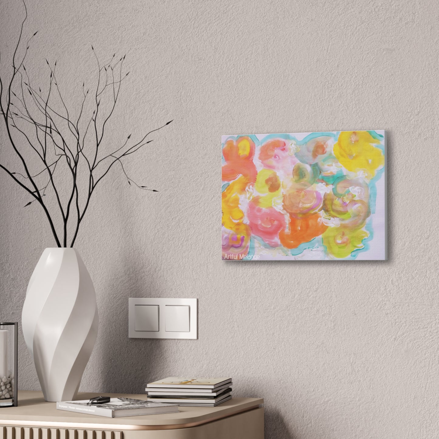 Primary Elegance: A Symphony of Sophistication Canvas Print