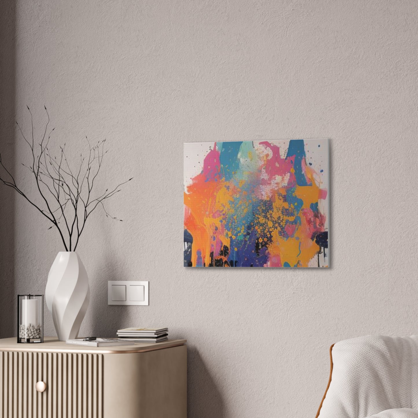 Primary Elegance: A Symphony of Sophistication Canvas Print