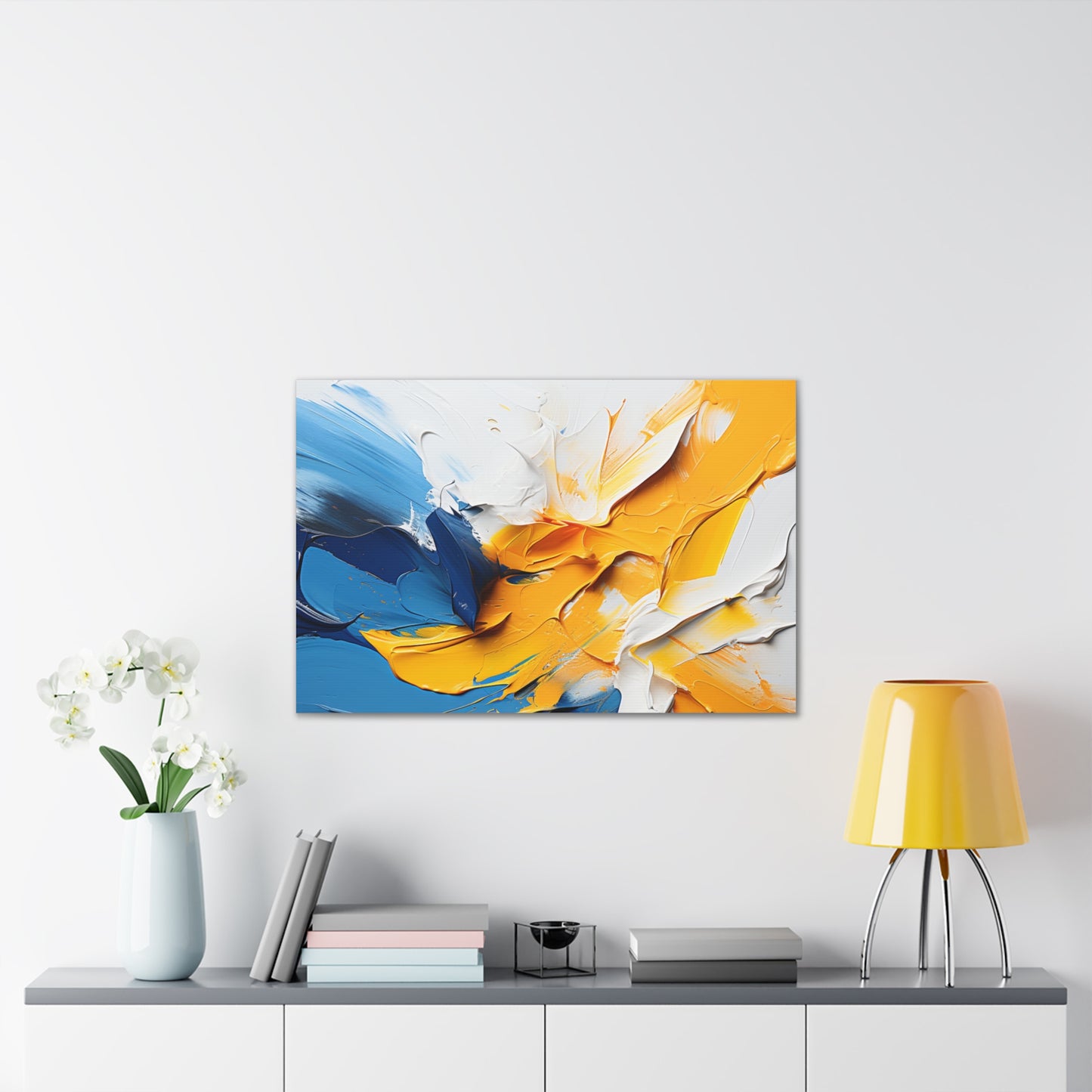 Timeless Elegance: Refined Vibrant Hues Canvas Print for Sophisticated Living Spaces