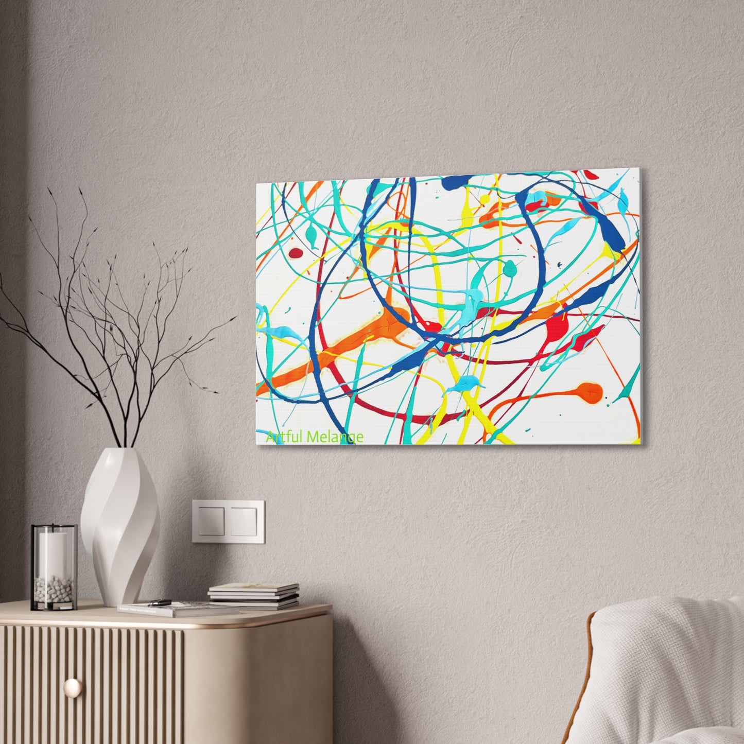 Acrylic Abstract Canvas Print - Richly Textured Artistry