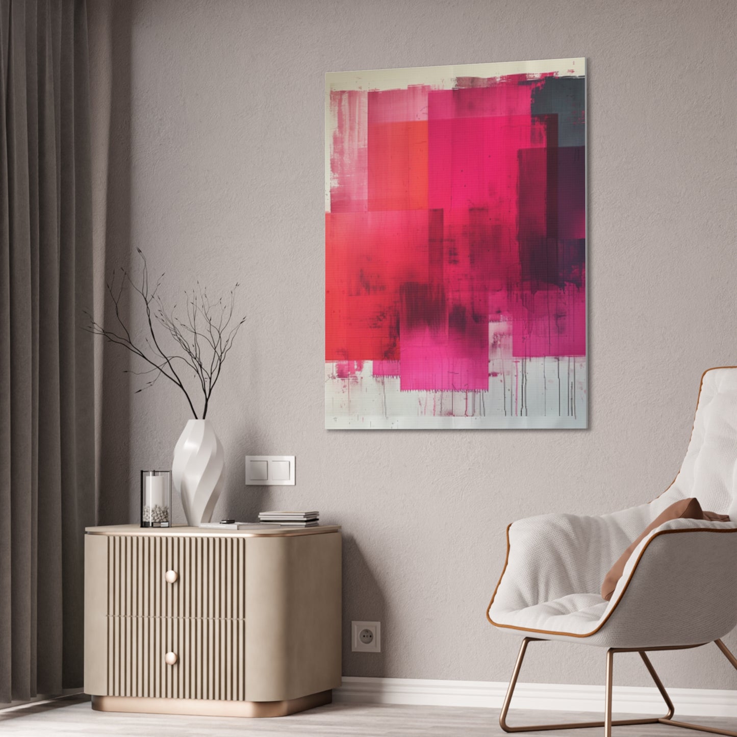 In The Pink: A Symphony of Sophistication Canvas Print