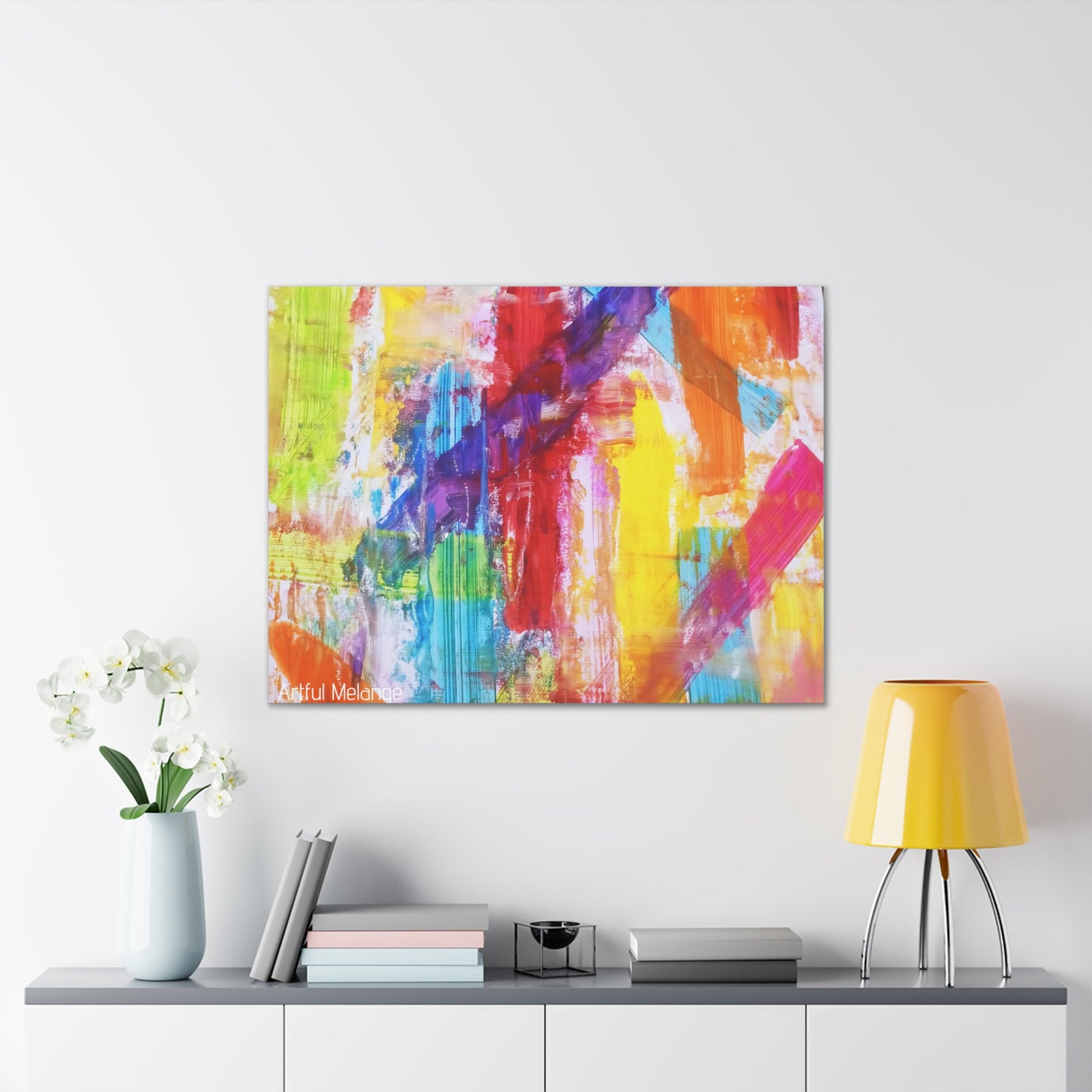 Primary Elegance: A Symphony of Sophistication Canvas Print