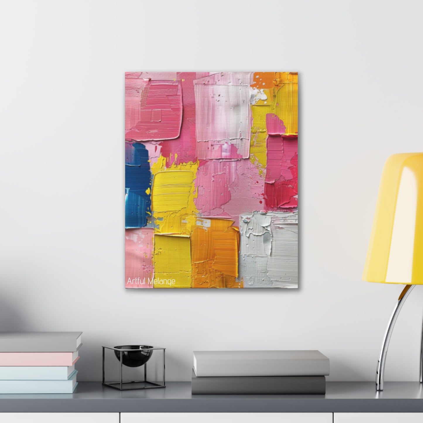 Primary Elegance: A Symphony of Sophistication Canvas Print