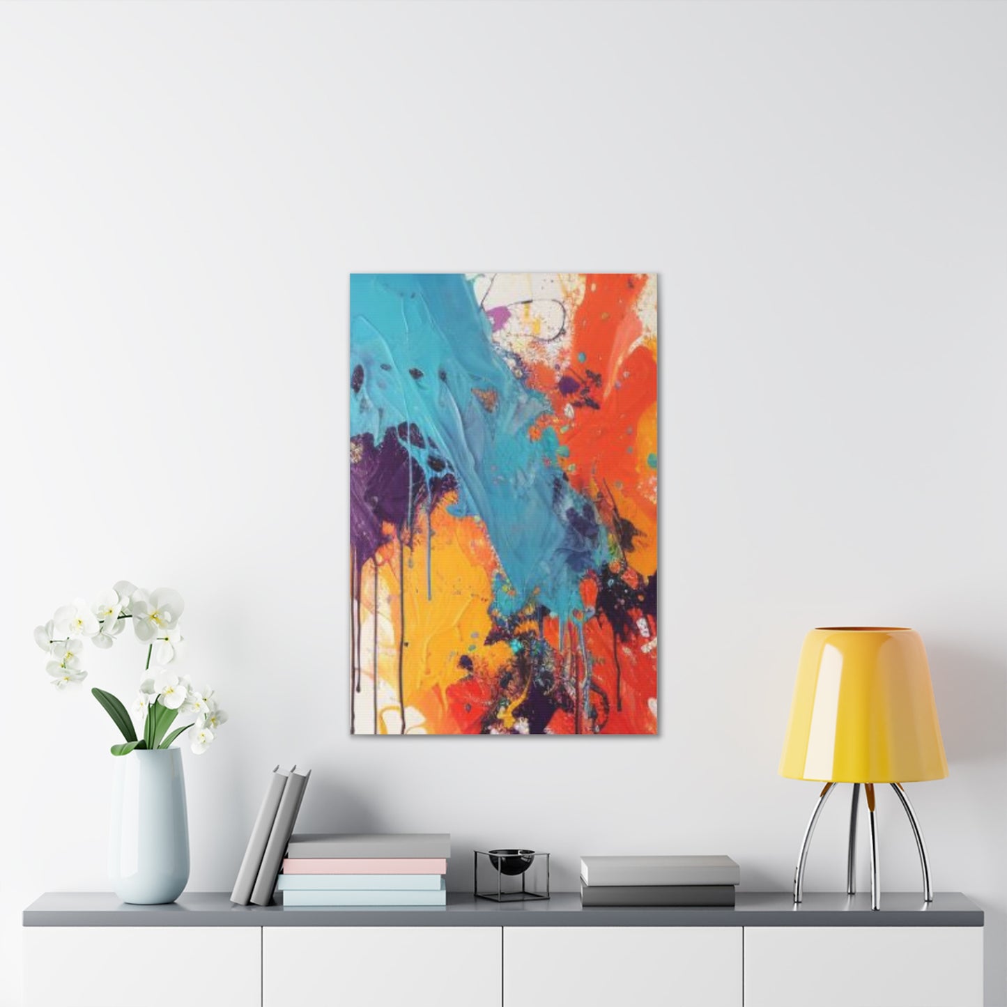 Primary Elegance: A Symphony of Sophistication Canvas Print