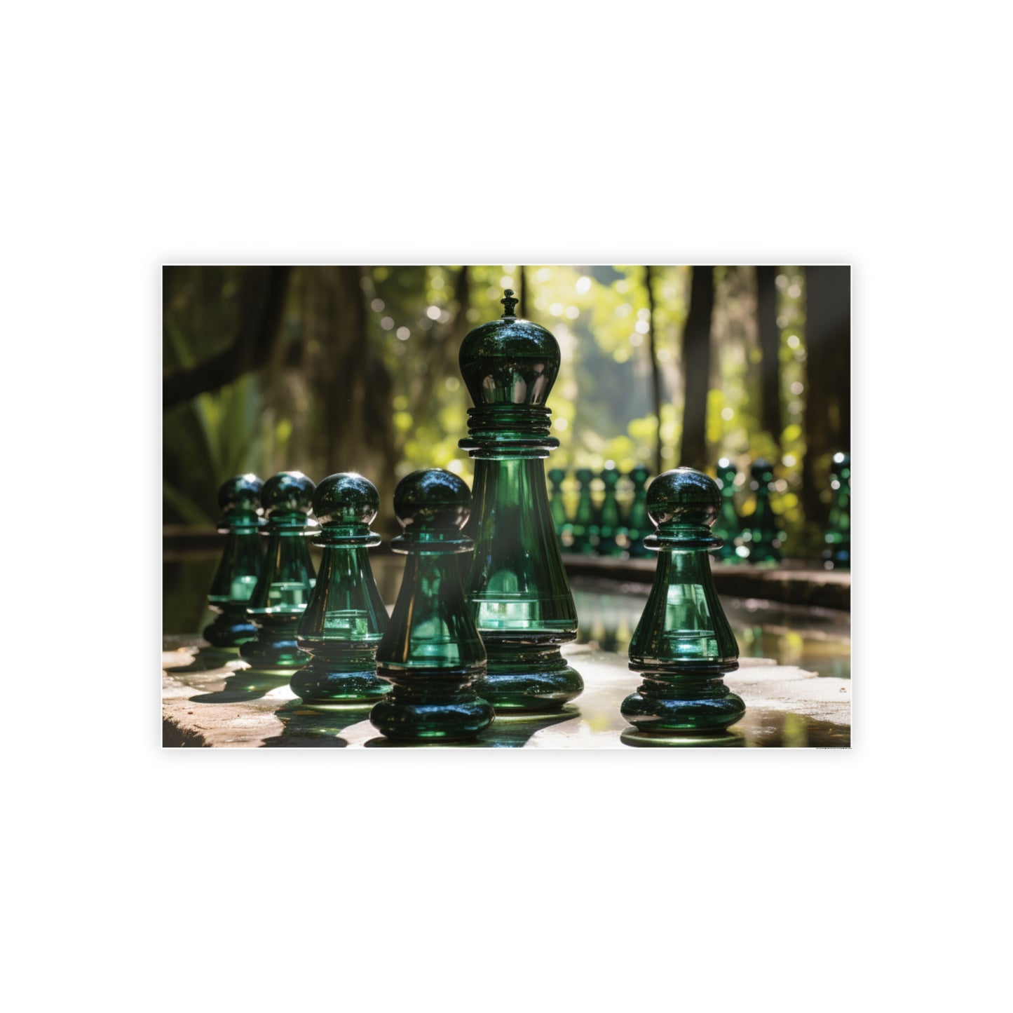 Grandmaster Majesty- Chess Set Poster Print Series