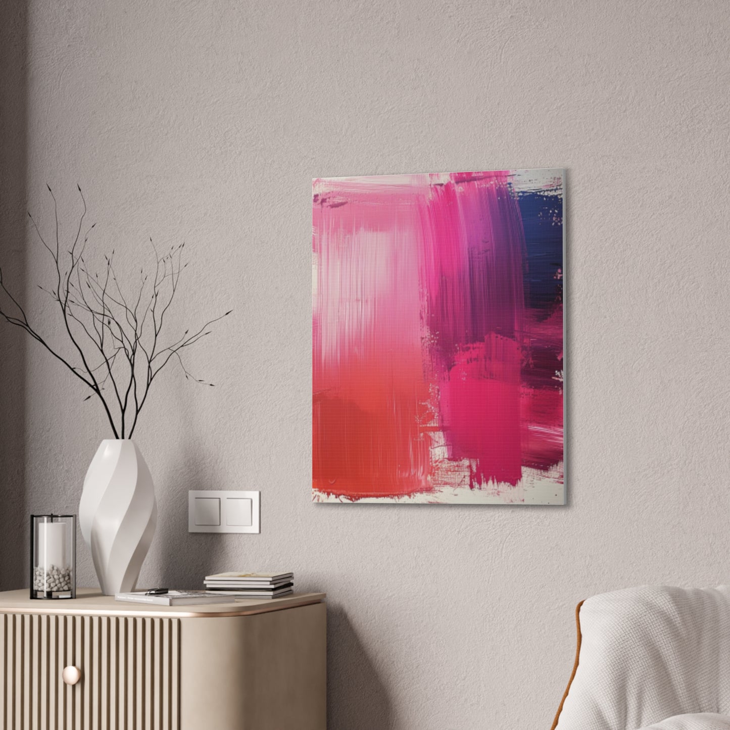 In The Pink: A Symphony of Sophistication Canvas Print