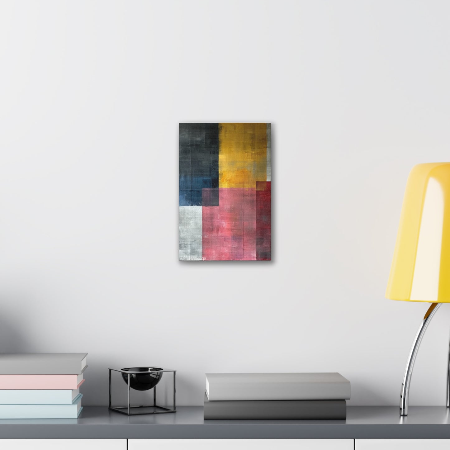 Primary Elegance: A Symphony of Sophistication Canvas Print