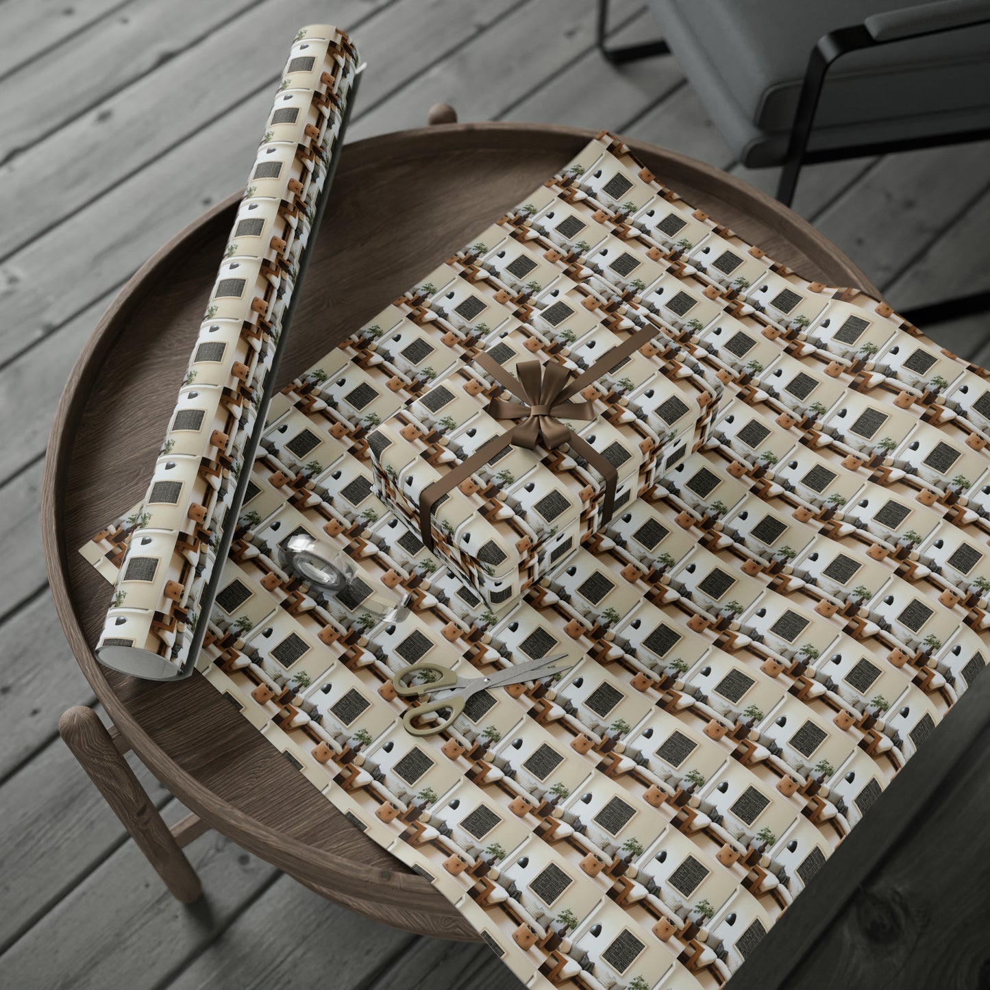 Afro Centric Wrapping Paper - Dark & Rich Textured Design