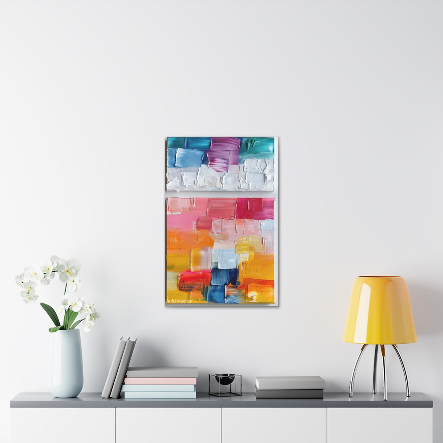 Primary Elegance: A Symphony of Sophistication Canvas Print