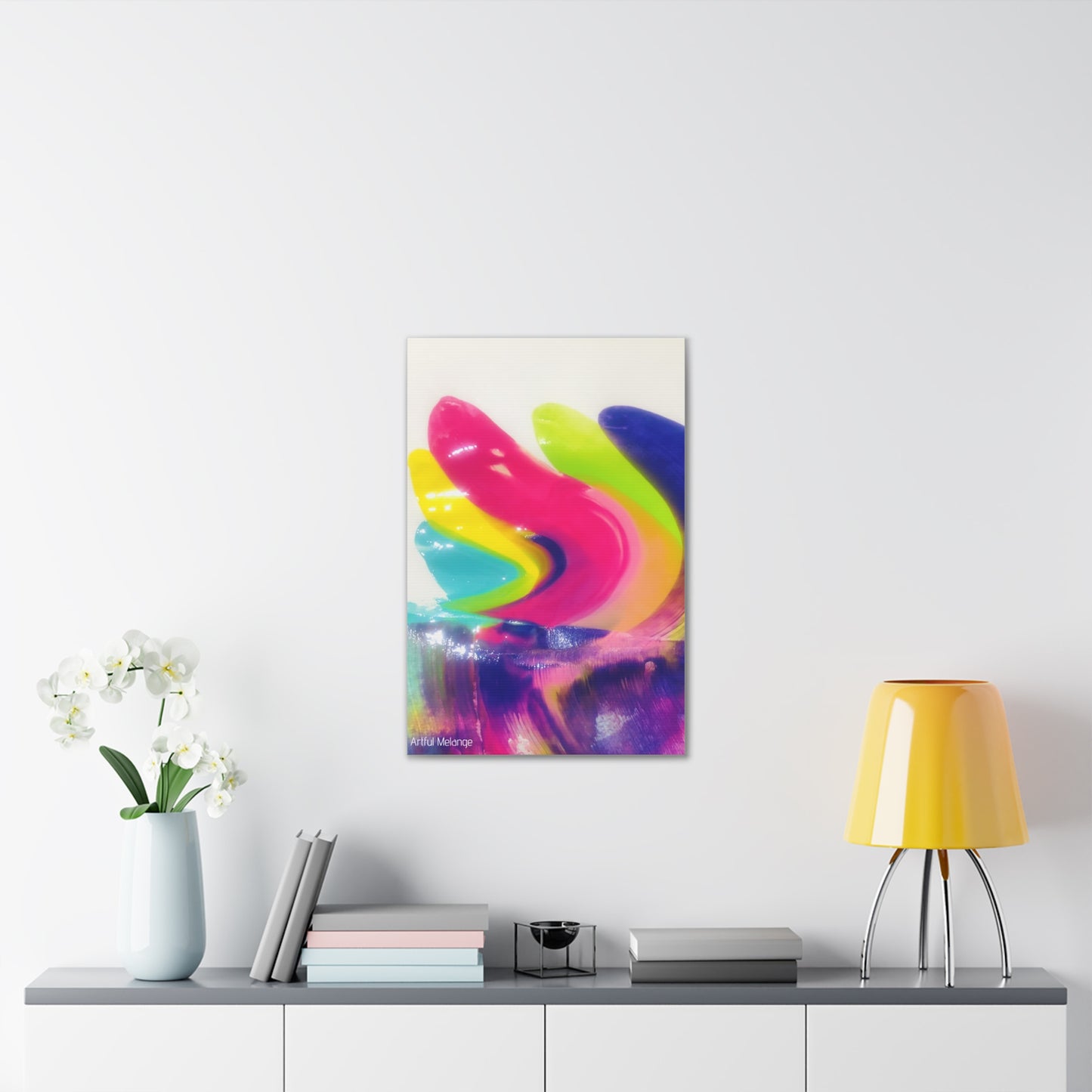 Primary Elegance: A Symphony of Sophistication Canvas Print