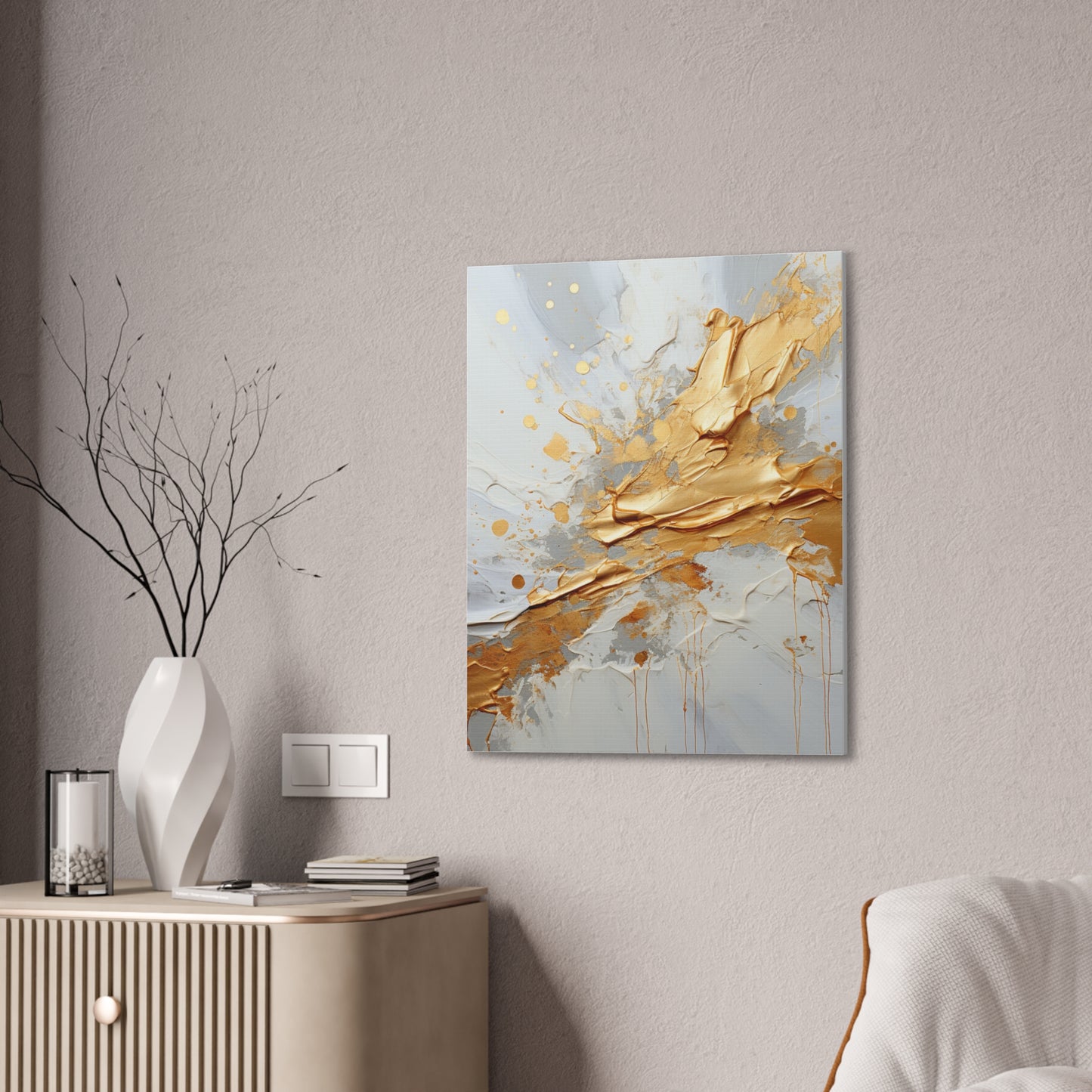 Acrylic Abstract Canvas Print - Richly Textured Artistry