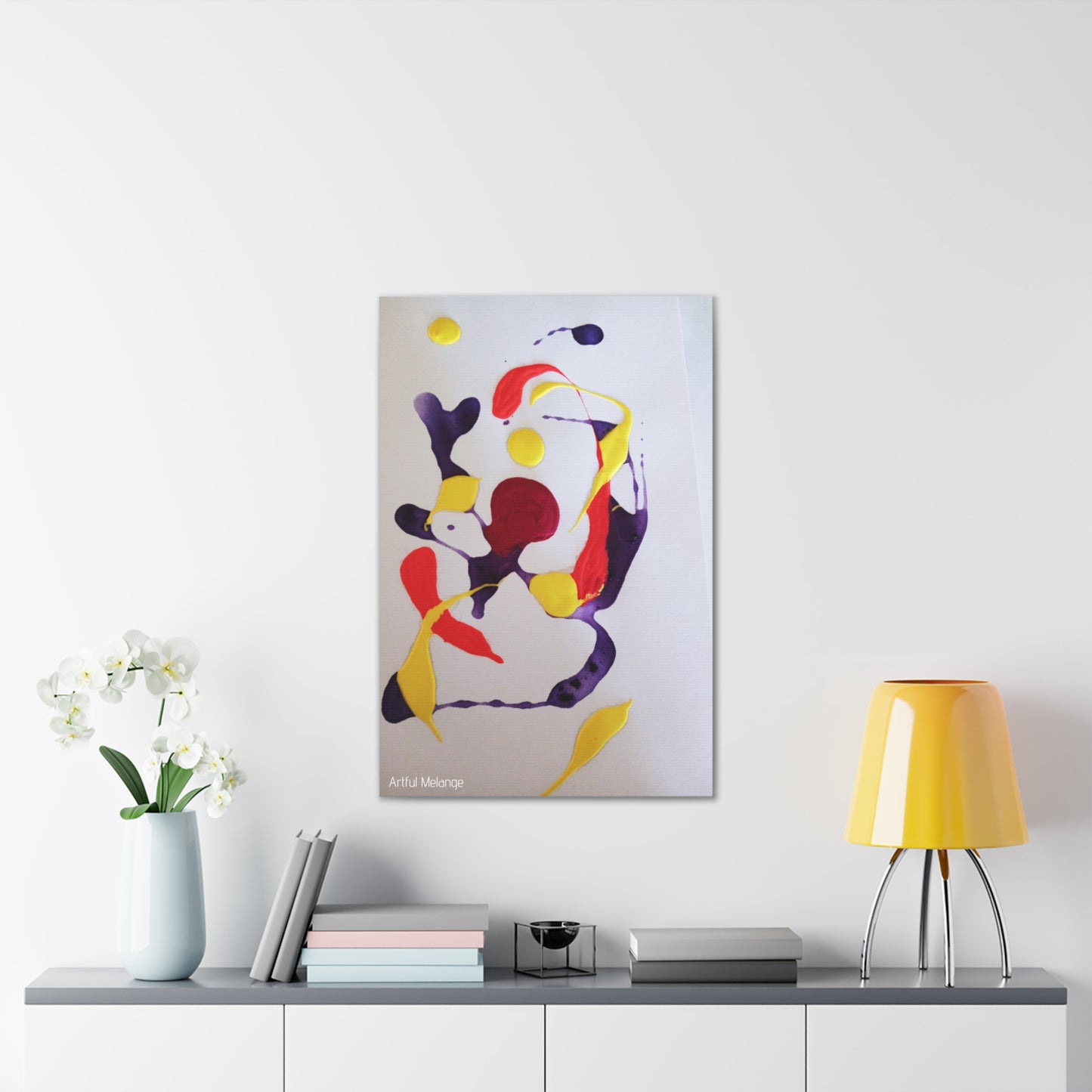 Primary Elegance: A Symphony of Sophistication Canvas Print