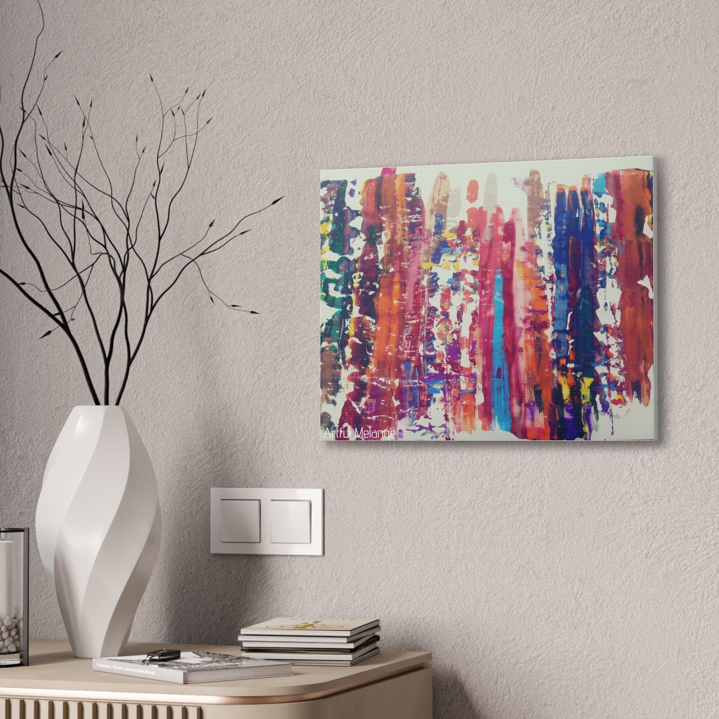 Primary Elegance: A Symphony of Sophistication Canvas Print