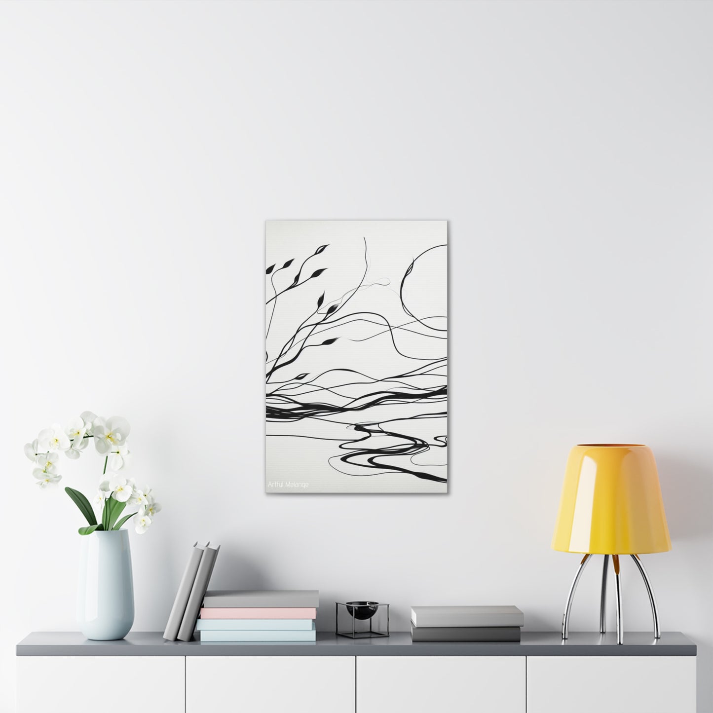 Primary Elegance: A Symphony of Sophistication Canvas Print