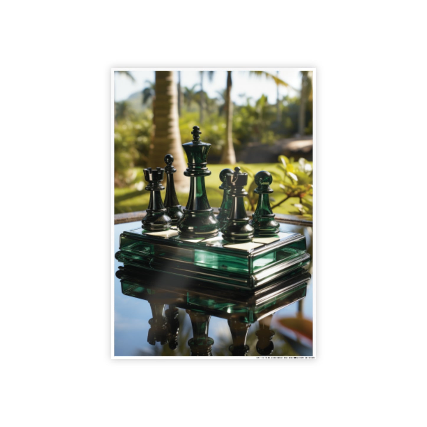 Grandmaster Majesty- Chess Set Poster Print Series