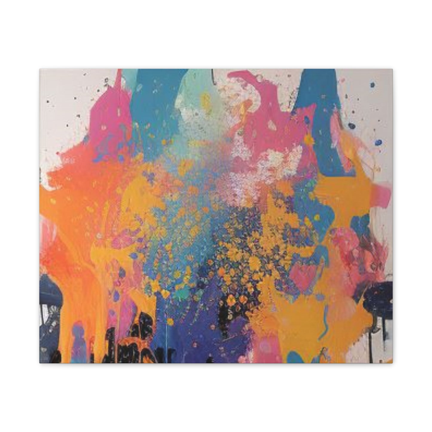 Primary Elegance: A Symphony of Sophistication Canvas Print