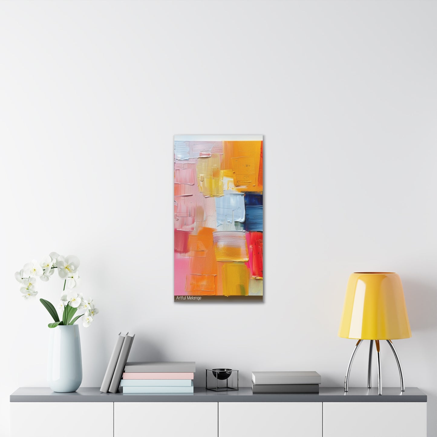 Primary Elegance: A Symphony of Sophistication Canvas Print