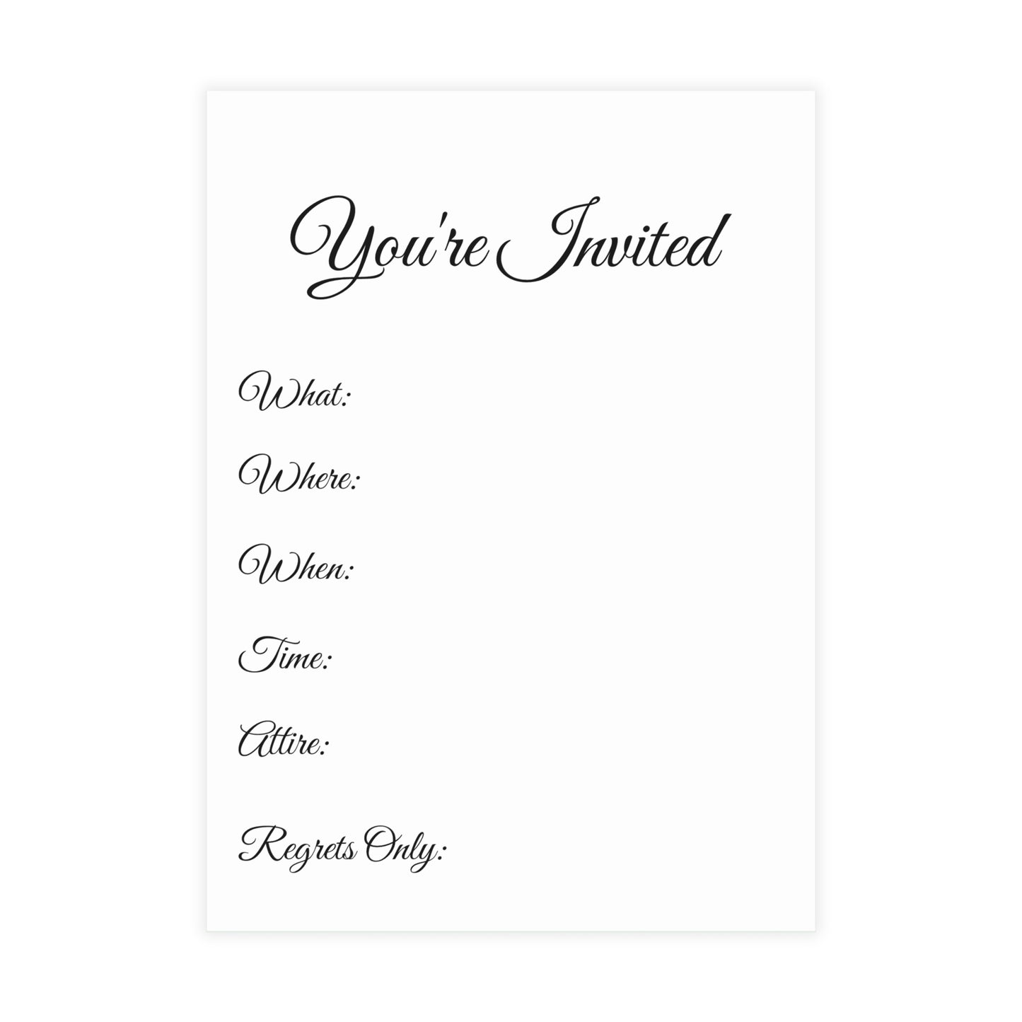 Celebration Vibes Collection: Invitations for Every Occasion Bundles (envelopes included)