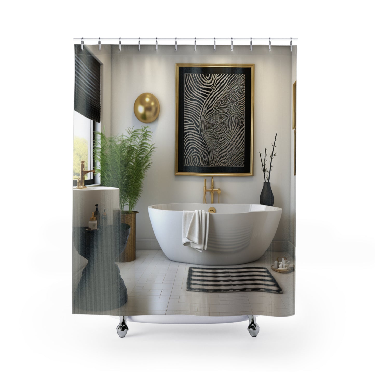 Heritage Tapestry Afro Centric   Shower Curtain